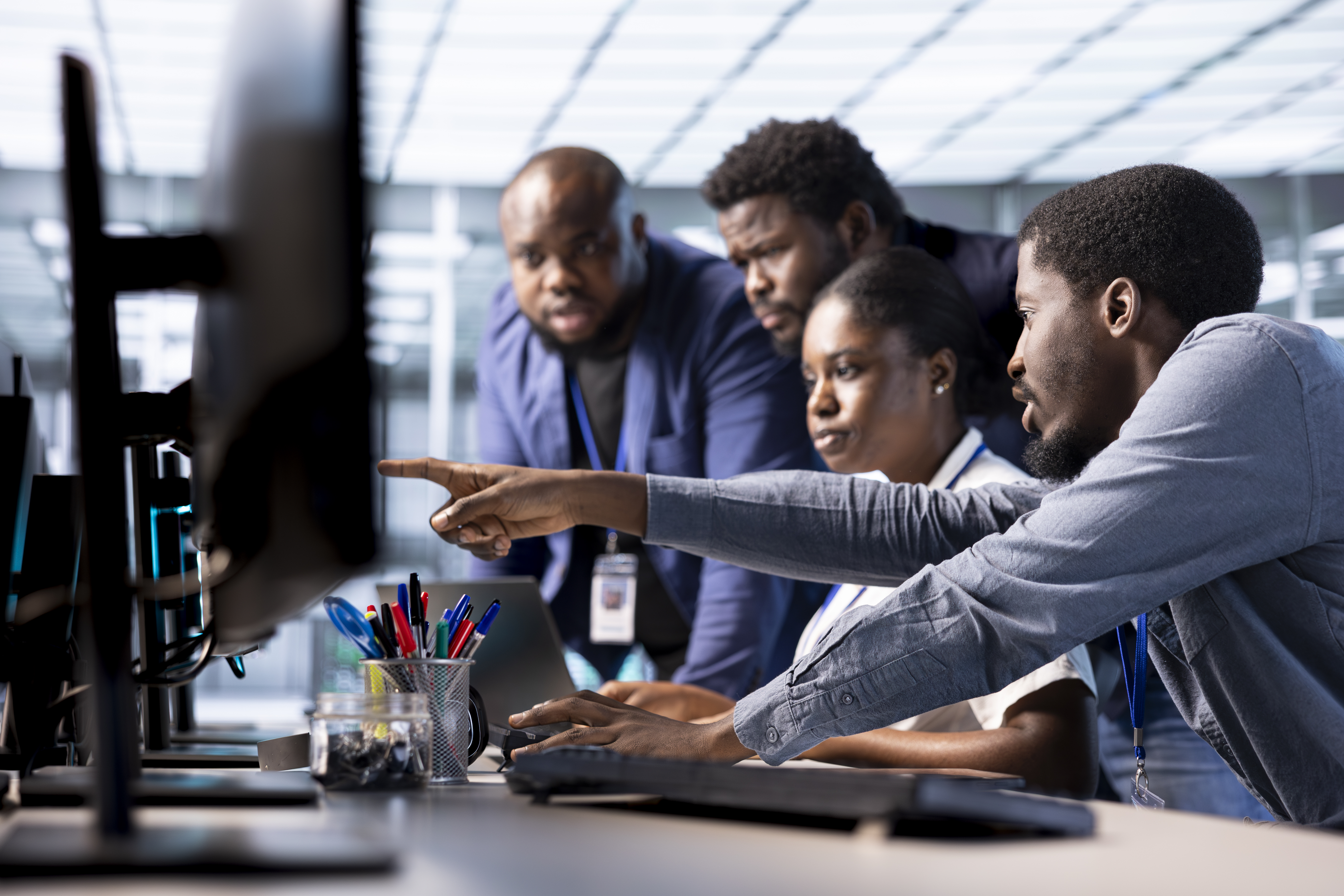 Masharikinet Solutions team at work in Nairobi